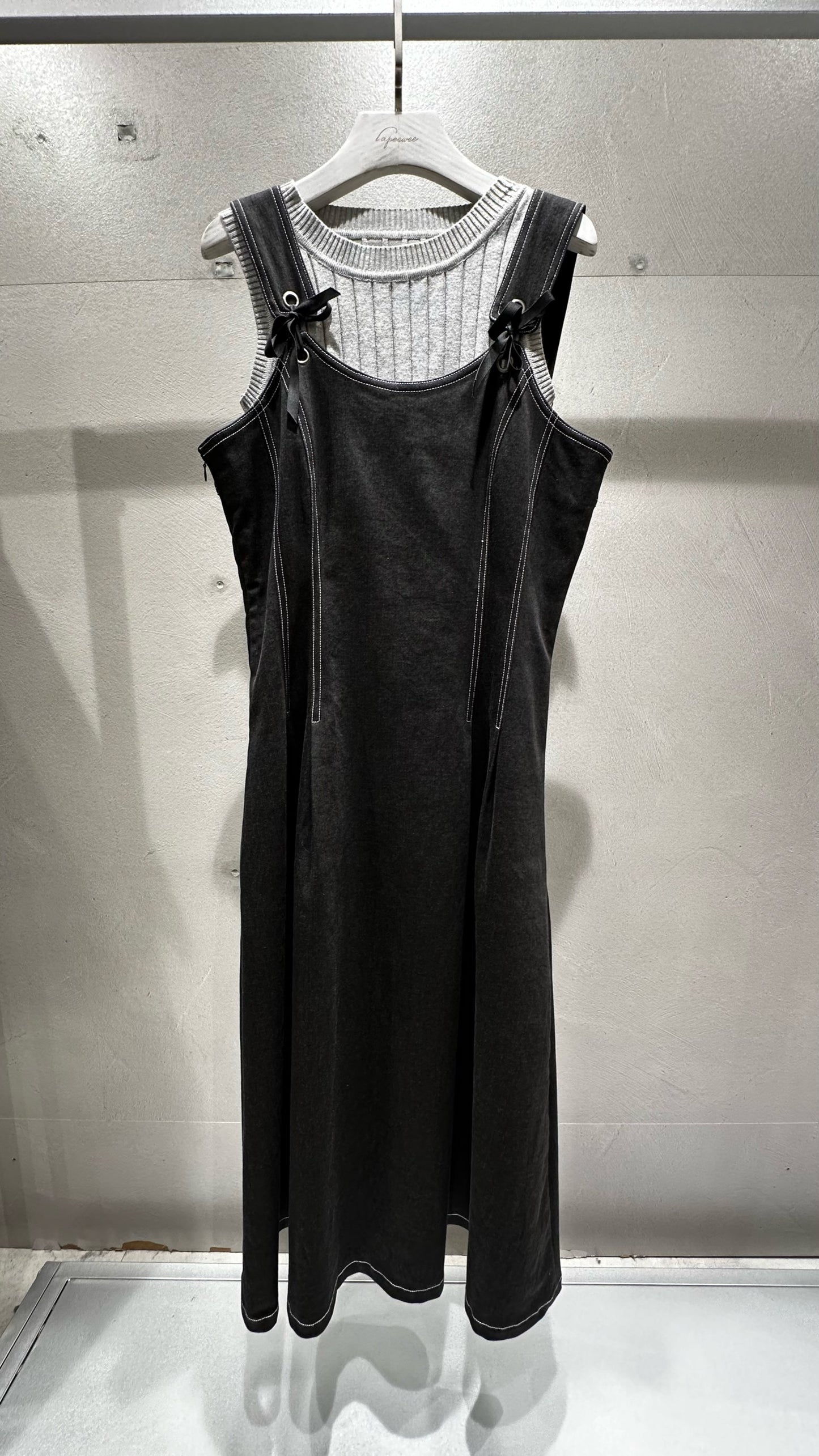 Denim Vest Maxi Dress -Size S