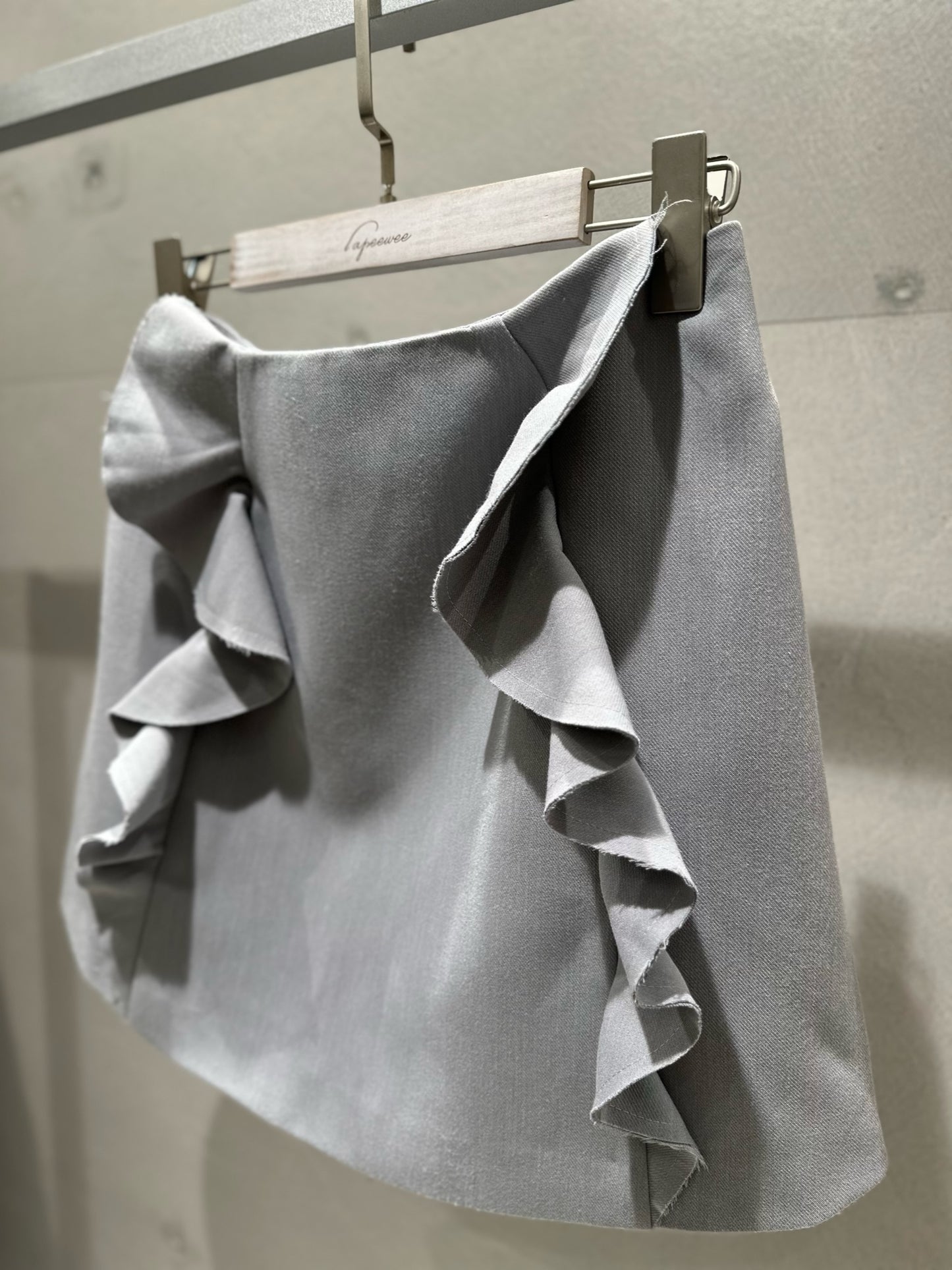 Mini Skirt - Grey-Size M