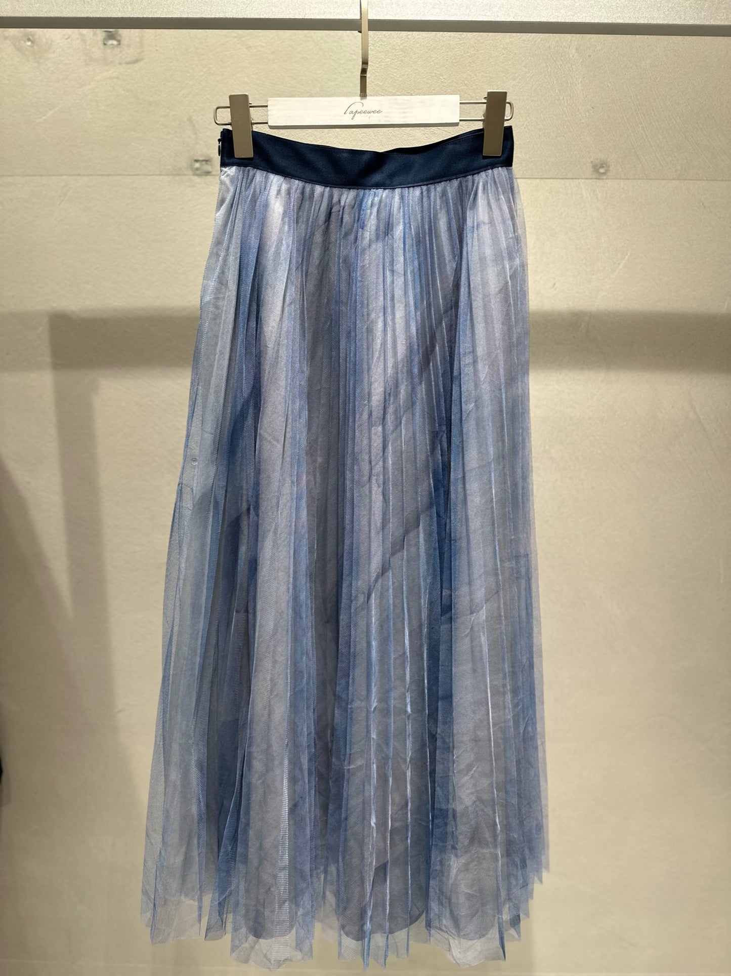 Printed Blue Skirt -Size S