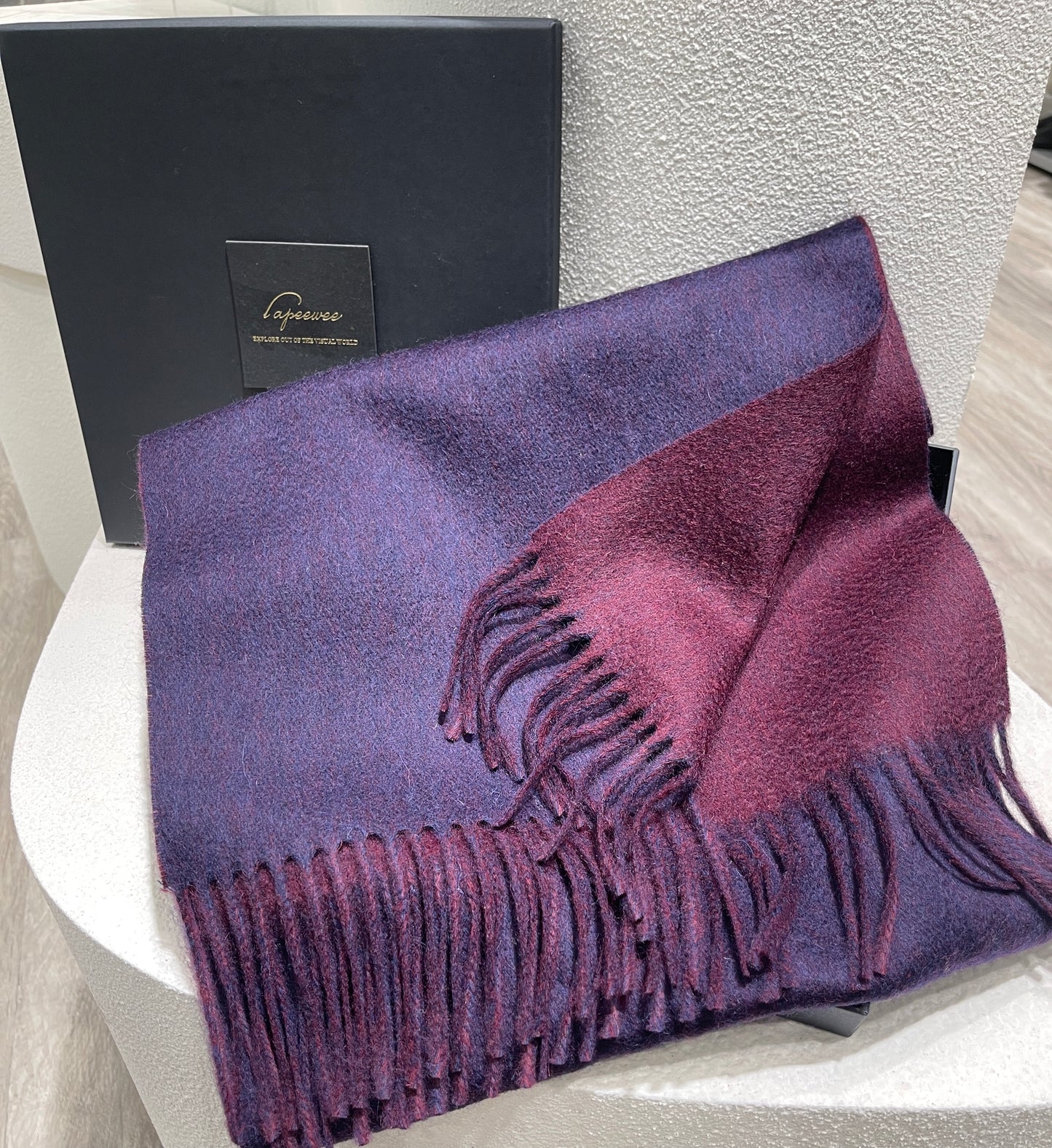 Cashmere double face scarf